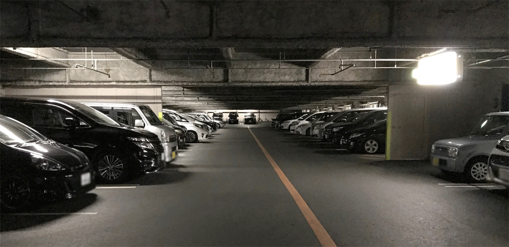 光会館 災害時に立体駐車場を開放しています